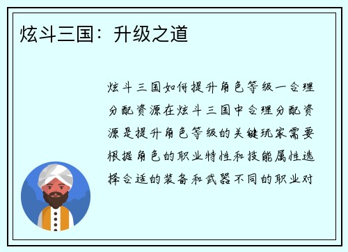 炫斗三国：升级之道